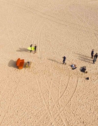 Production company filming in Sydney - Bondi Beach