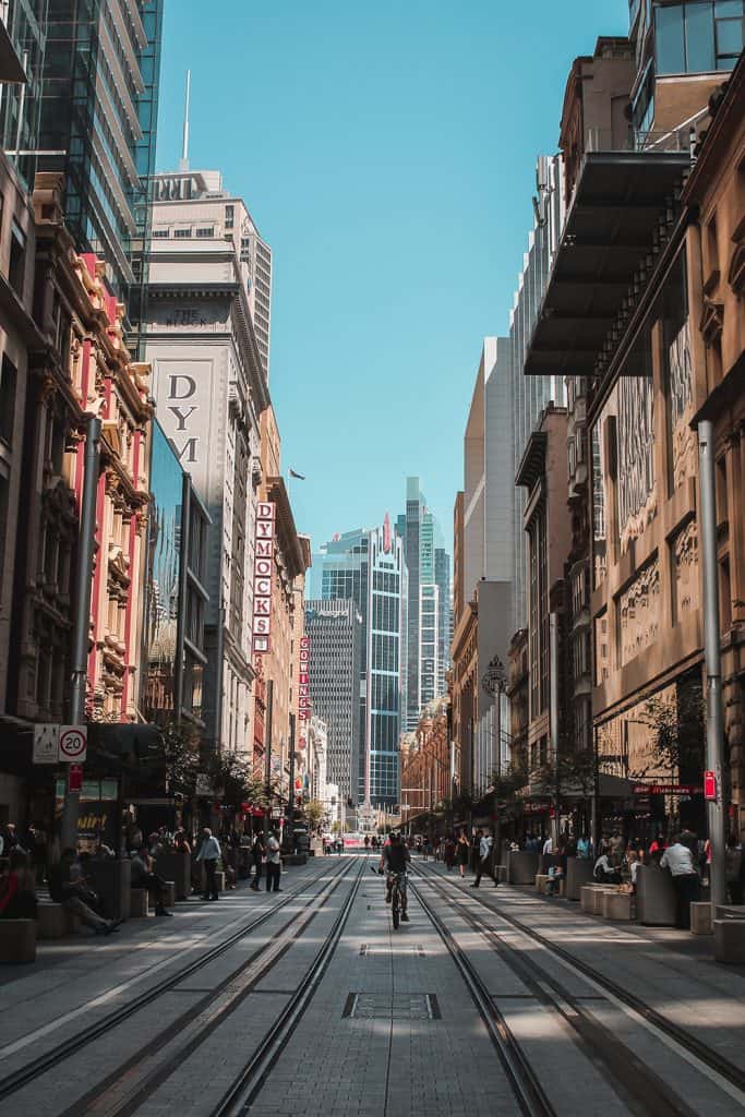 Sydney CBD is an ideal location for filming